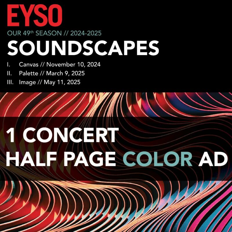 1 Concert Half Page Color Ad