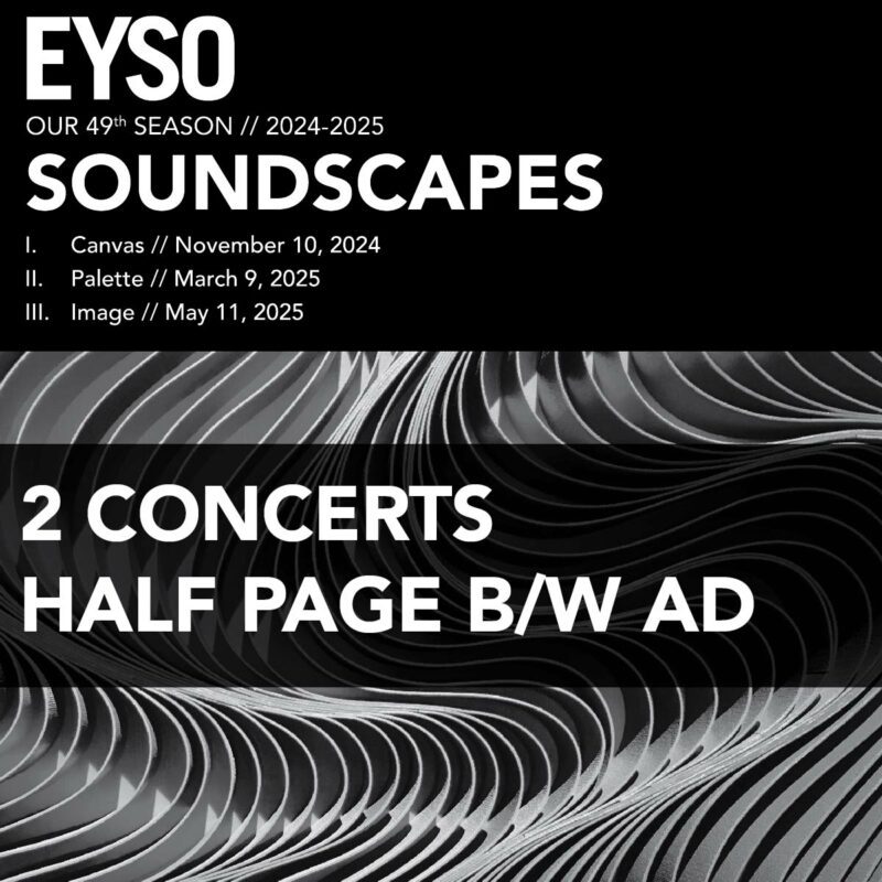2 Concerts Half Page B/W Ad