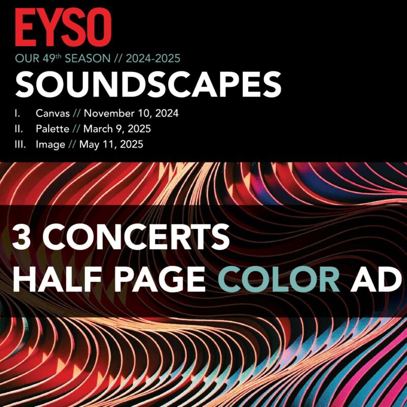 3 Concerts Half Page Color Ad