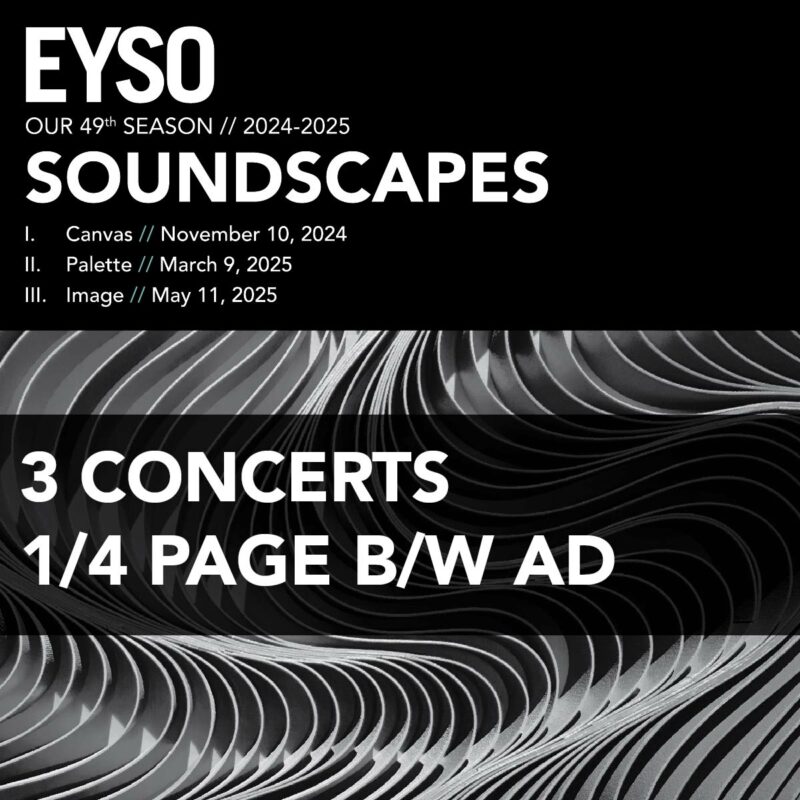3 Concerts 1/4 Page B/W Ad