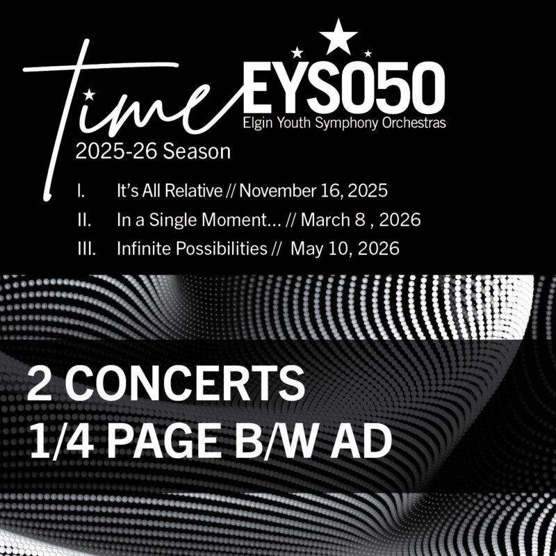 2 Concerts 1/4 Page B/W Ad