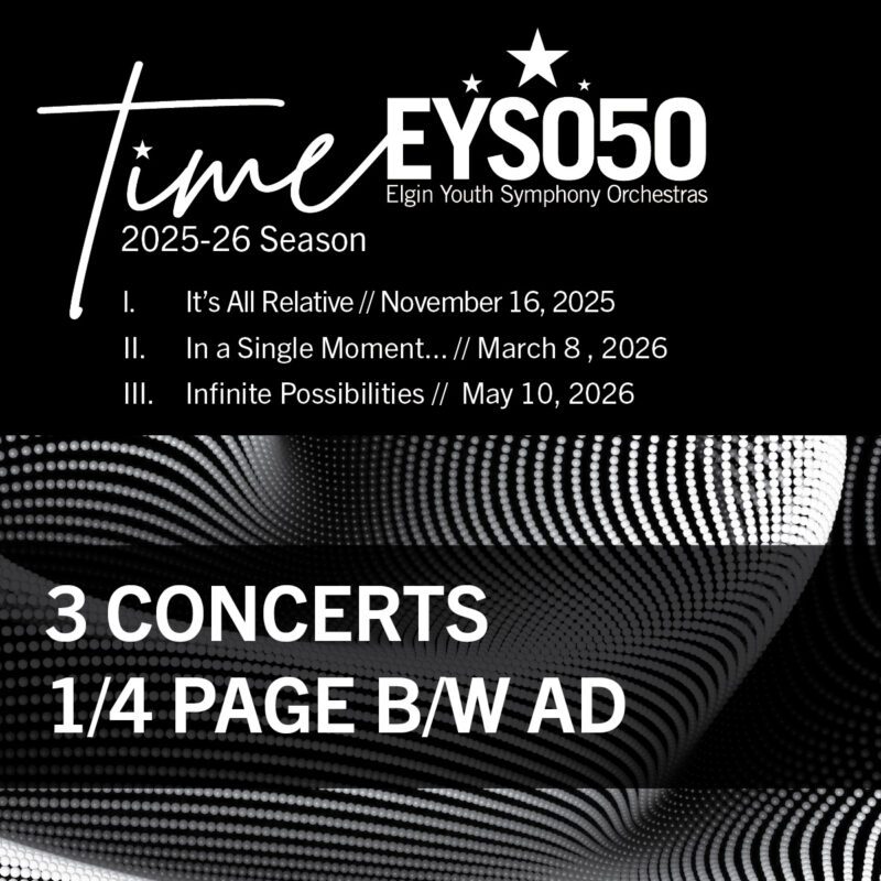 3 Concerts 1/4 Page B/W Ad
