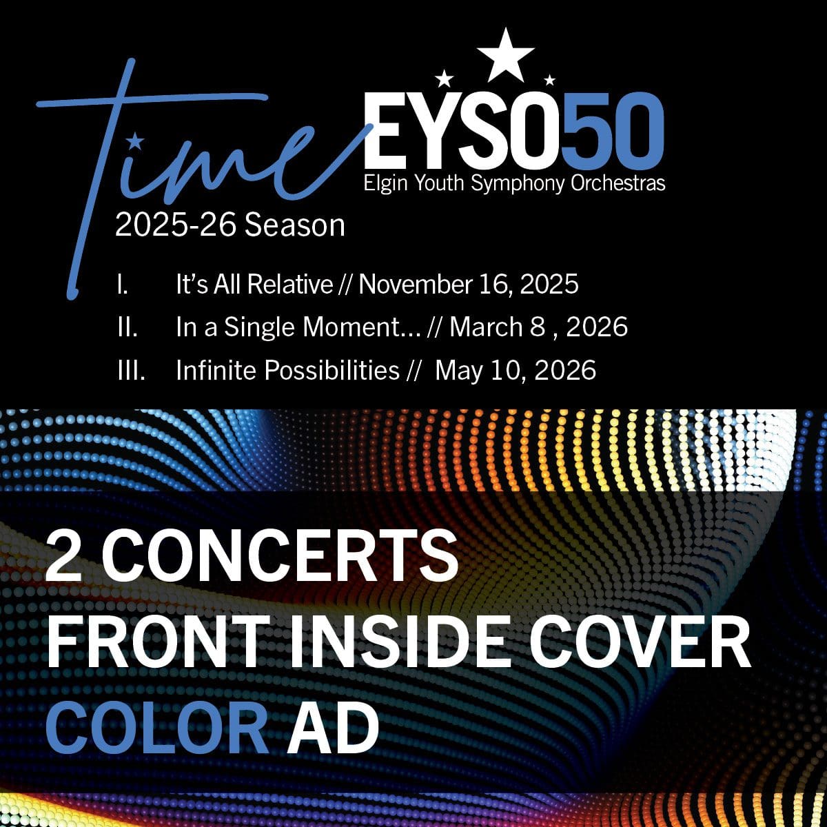 2 Concerts Front Inside Cover Color Ad